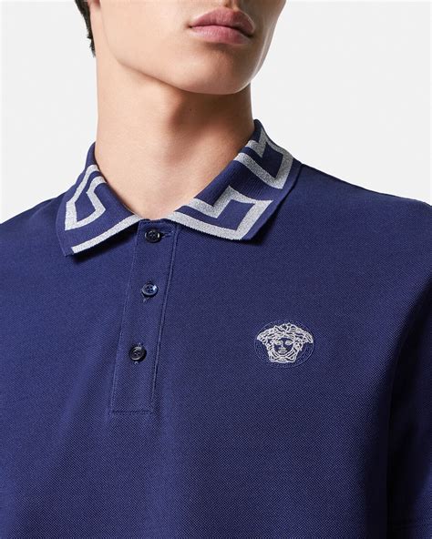 greca polo shirt versace